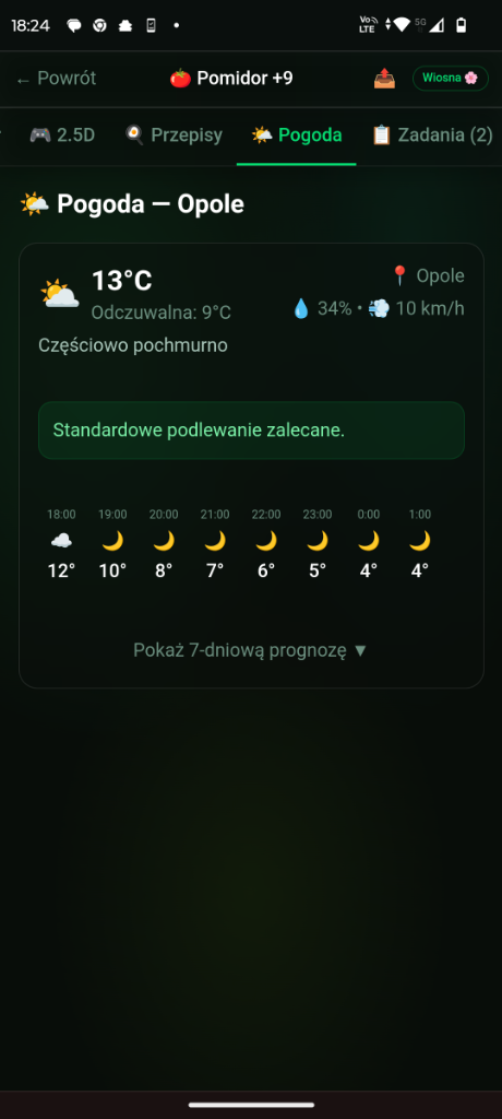 Prognoza pogody na żywo